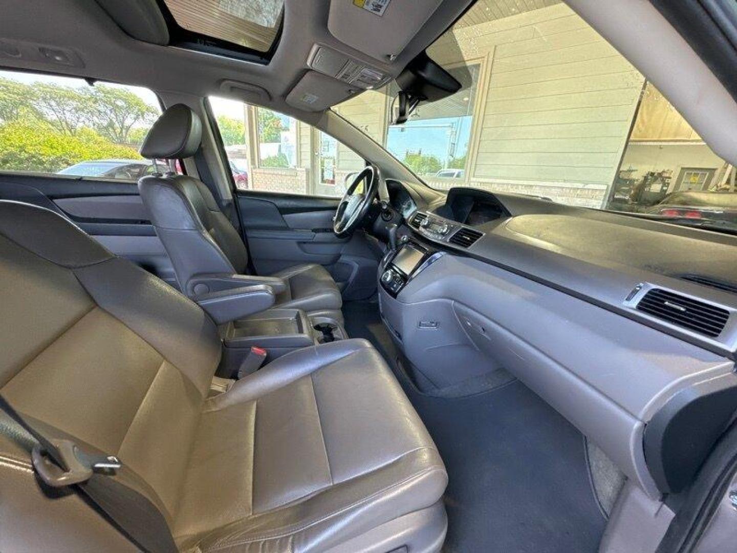 2017 Modern Steel Metallic Honda Odyssey EX-L (5FNRL5H62HB) with an 3.5L V6 248hp 250ft. lbs. engine, Automatic transmission, located at 25355 Eames Street, Channahon, IL, 60410, (815) 467-1807, 41.429108, -88.228432 - Looking for a reliable and spacious family vehicle? Look no further than the 2017 Honda Odyssey EX-L! This van is powered by a powerful and efficient 3.5L V6 engine, delivering 248 horsepower and 250 ft-lbs of torque. With less than 79,000 miles on the odometer, this vehicle has been driven an avera - Photo#17