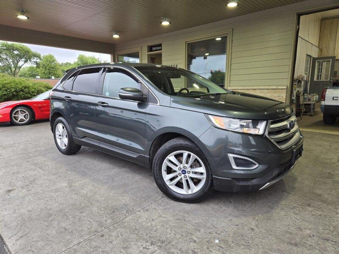 2015 Magnetic Metallic Ford Edge SEL (2FMTK3J83FB) with an 3.5L V6 280hp 250ft. lbs. engine, Automatic transmission, located at 25355 Eames Street, Channahon, IL, 60410, (815) 467-1807, 41.429108, -88.228432 - Photo#0