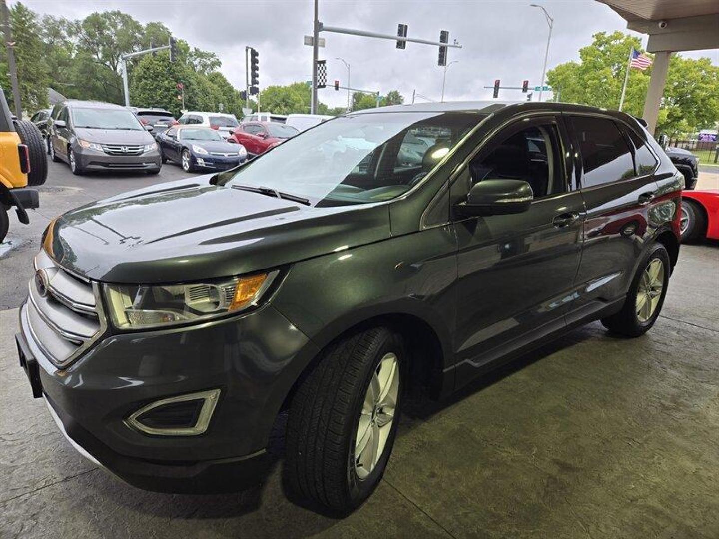 2015 Magnetic Metallic Ford Edge SEL (2FMTK3J83FB) with an 3.5L V6 280hp 250ft. lbs. engine, Automatic transmission, located at 25355 Eames Street, Channahon, IL, 60410, (815) 467-1807, 41.429108, -88.228432 - Photo#9