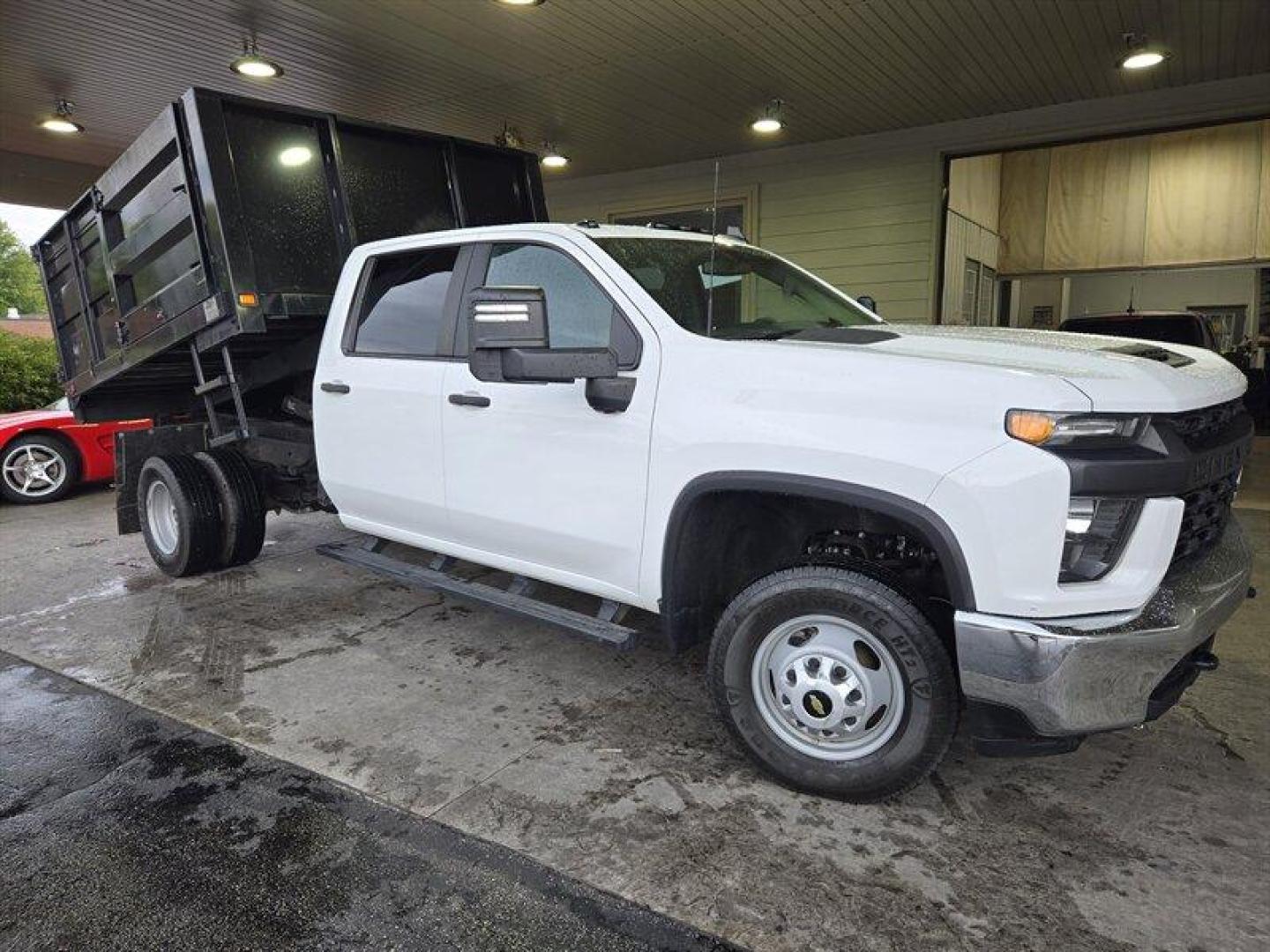 2020 White Chevrolet Silverado 3500HD CC Work Truck (1GB4YSE78LF) with an 6.6L V8 401hp 464ft. lbs. engine, Automatic transmission, located at 25355 Eames Street, Channahon, IL, 60410, (815) 467-1807, 41.429108, -88.228432 - Photo#0