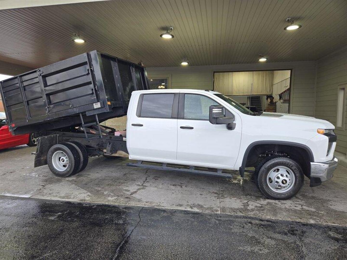 2020 White Chevrolet Silverado 3500HD CC Work Truck (1GB4YSE78LF) with an 6.6L V8 401hp 464ft. lbs. engine, Automatic transmission, located at 25355 Eames Street, Channahon, IL, 60410, (815) 467-1807, 41.429108, -88.228432 - Photo#1