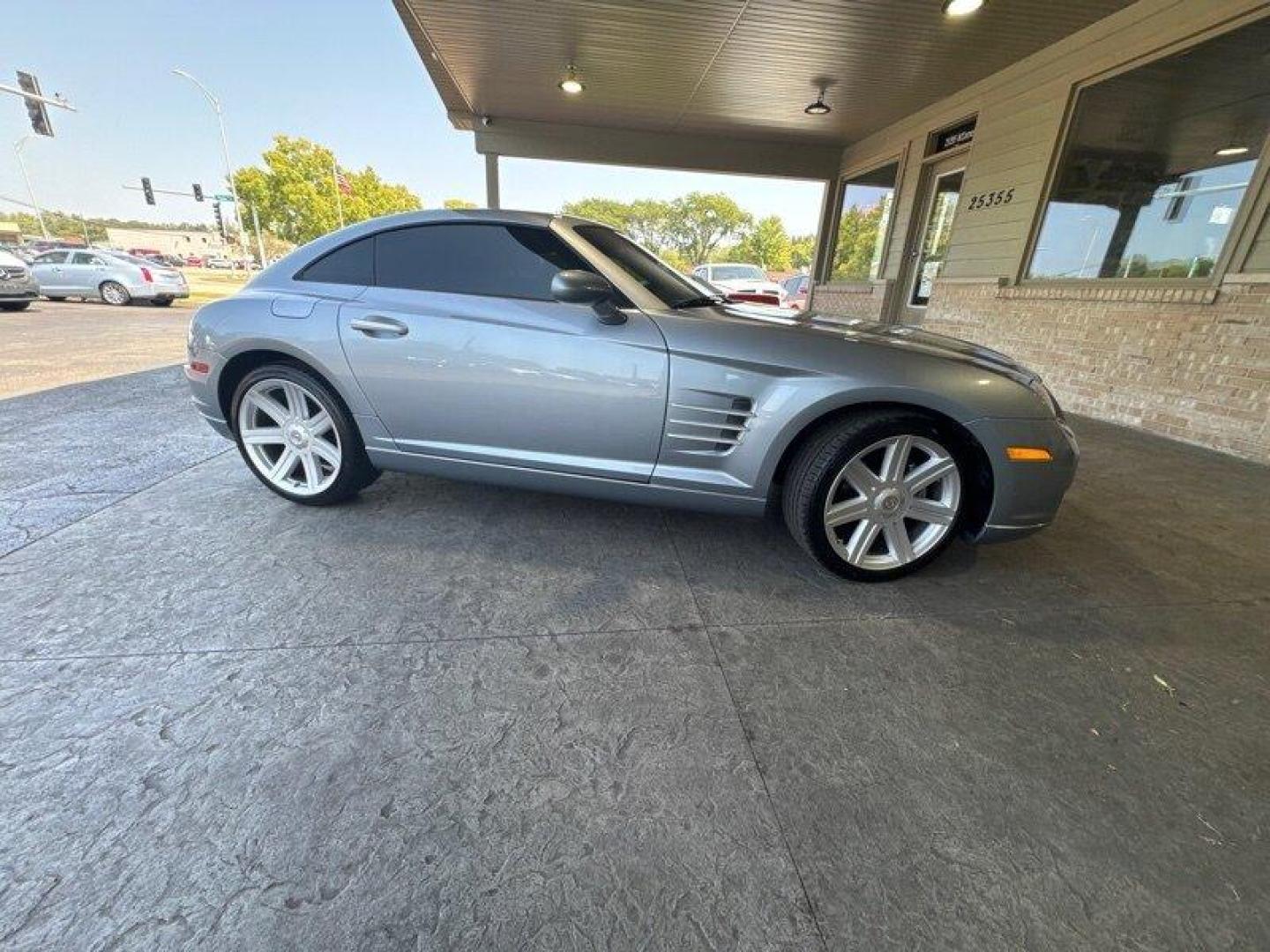 2005 Aero Blue Pearlcoat Chrysler Crossfire Limited (1C3AN69L85X) with an 3.2L V6 215hp 229ft. lbs. engine, 3 Speed Manual transmission, located at 25355 Eames Street, Channahon, IL, 60410, (815) 467-1807, 41.429108, -88.228432 - Get ready to turn heads with the sleek and stylish 2005 Chrysler Crossfire Limited! This baby is powered by a 3.2L V6 engine with 215 horsepower and 229ft. lbs. of torque, making it an absolute joy to drive. And with less than 31,000 miles on the odometer, you're practically getting a brand new car! - Photo#1