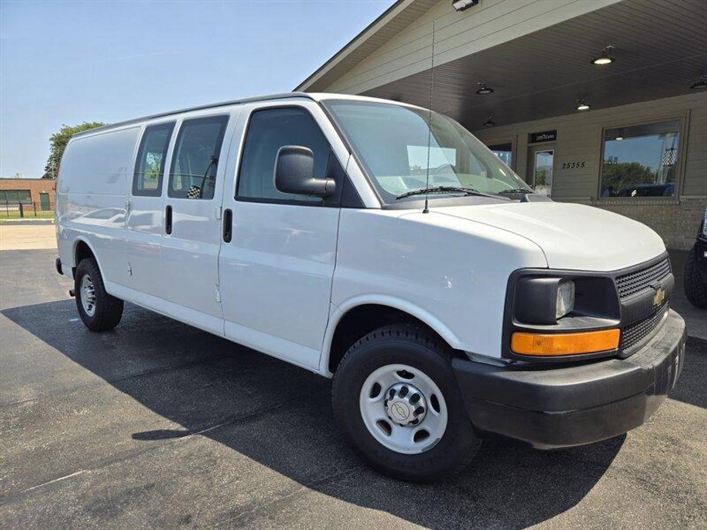 2012 Summit White Chevrolet Express Work Van Cargo (1GCZGUBG5C1) with an 6.0L Flex Fuel V8 323hp 373ft. lbs. engine, Automatic transmission, located at 25355 Eames Street, Channahon, IL, 60410, (815) 467-1807, 41.429108, -88.228432 - Photo#0