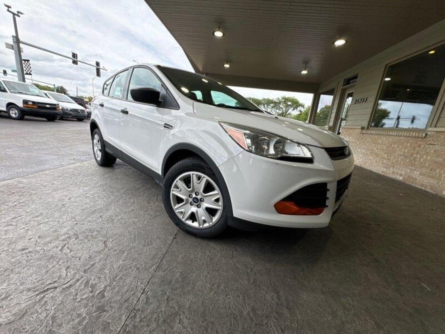 2015 Oxford White Ford Escape S (1FMCU0F76FU) with an Duratec 2.5L I4 168hp 170ft. lbs. engine, Automatic transmission, located at 25355 Eames Street, Channahon, IL, 60410, (815) 467-1807, 41.429108, -88.228432 - Photo#0