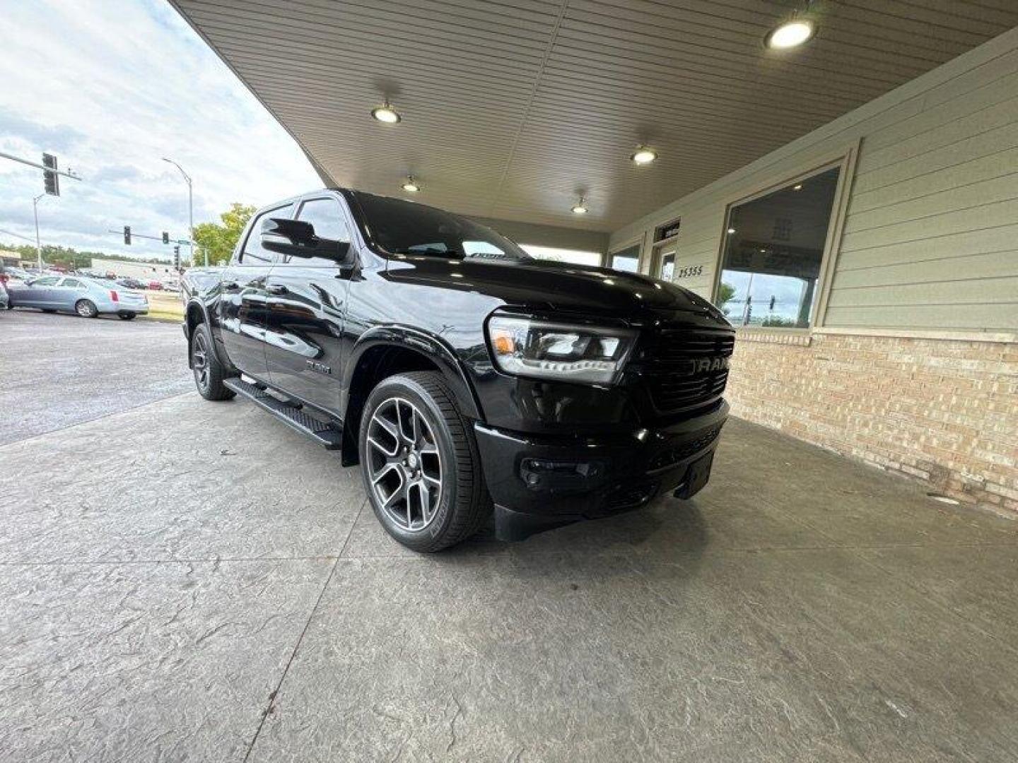 2019 Diamond Black Crystal Pearl Coat Ram 1500 Laramie (1C6SRFJT1KN) with an 5.7 engine, Automatic transmission, located at 25355 Eames Street, Channahon, IL, 60410, (815) 467-1807, 41.429108, -88.228432 - Photo#0