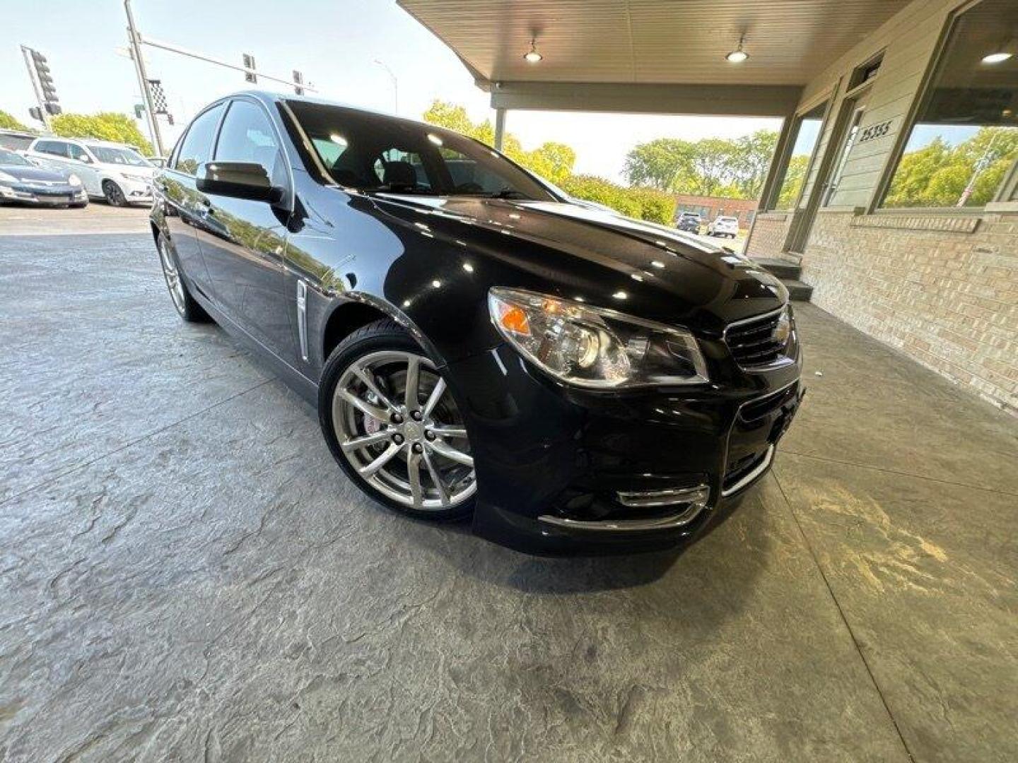 2014 Phantom Black Metallic Chevrolet SS (6G3F15RW5EL) with an 6.2L V8 415hp 415ft. lbs. engine, Automatic transmission, located at 25355 Eames Street, Channahon, IL, 60410, (815) 467-1807, 41.429108, -88.228432 - Looking for a high-performance sports sedan that'll have your heart racing with every drive? Look no further than this 2014 Chevrolet SS! Powered by a 6.2L V8 engine that cranks out a heart-pumping 415 horsepower and 415 foot-pounds of torque, this vehicle is a true beast on the road. But the powe - Photo#0