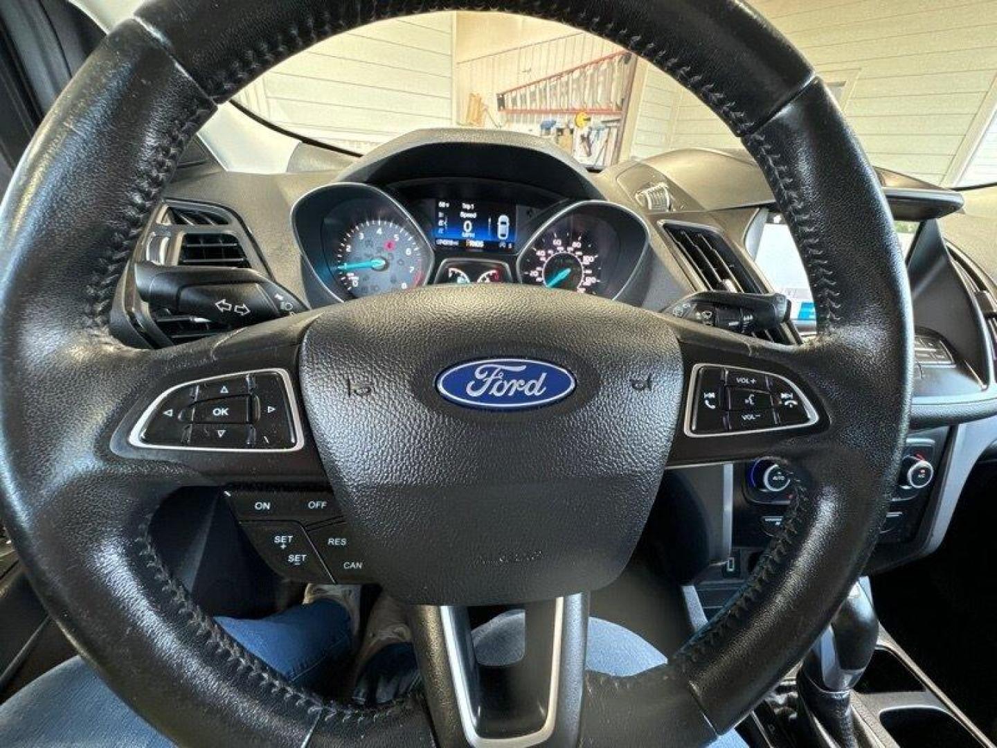 2018 Shadow Black Ford Escape SEL (1FMCU0HD3JU) with an EcoBoost 1.5L Turbo I4 179hp 177ft. lbs. engine, Automatic transmission, located at 25355 Eames Street, Channahon, IL, 60410, (815) 467-1807, 41.429108, -88.228432 - Introducing the stunning 2018 Ford Escape SEL, a vehicle that is sure to turn heads wherever you go! With its powerful EcoBoost 1.5L Turbo I4 179hp 177ft. lbs. engine, this SUV is designed to provide an exhilarating driving experience that will leave you wanting more. The factory default features - Photo#25