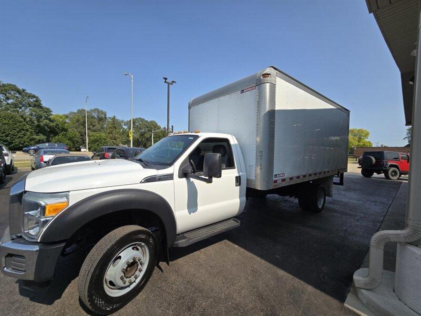 2016 White Ford F-550 XL DRW (1FDUF5GY9GE) with an 6.8 engine, Automatic transmission, located at 25355 Eames Street, Channahon, IL, 60410, (815) 467-1807, 41.429108, -88.228432 - ** 16 FOOT MORGAN BOX. BOX DIMENSIONS 16 FOOT LONG X 99 INCHES WIDE X 81 INCHES TALL.** TRUCK HAS A 6.8L V-10 GAS MOTOR AND HAS BEEN FULLY SERVICED INCLUDING NEW TIRES AND BRAKES. This 2016 Ford F-550 is a powerful and reliable workhorse, equipped with a 6.8 liter engine that provides ample perform - Photo#8