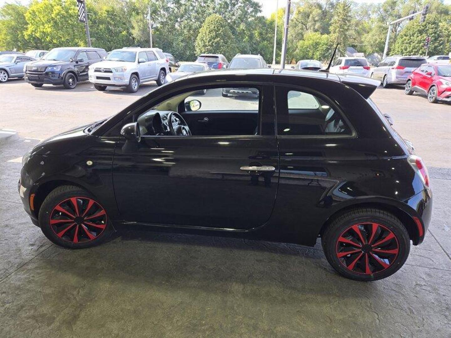 2013 Nero FIAT 500 Pop (3C3CFFAR9DT) with an 1.4L I4 101hp 98ft. lbs. engine, 4 Speed Manual transmission, located at 25355 Eames Street, Channahon, IL, 60410, (815) 467-1807, 41.429108, -88.228432 - Looking for a fun and fuel-efficient ride? Look no further than the 2013 FIAT 500 Pop! This zippy little car is powered by a 1.4L I4 engine, which delivers 101 horsepower and 98 ft. lbs. of torque. But don't let its small size fool you - this car is packed with features! Starting with the exterior, - Photo#5