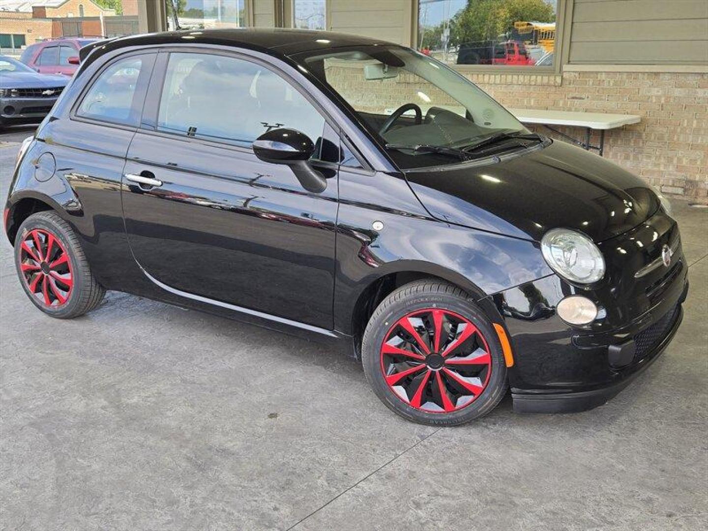 2013 Nero FIAT 500 Pop (3C3CFFAR9DT) with an 1.4L I4 101hp 98ft. lbs. engine, 4 Speed Manual transmission, located at 25355 Eames Street, Channahon, IL, 60410, (815) 467-1807, 41.429108, -88.228432 - Looking for a fun and fuel-efficient ride? Look no further than the 2013 FIAT 500 Pop! This zippy little car is powered by a 1.4L I4 engine, which delivers 101 horsepower and 98 ft. lbs. of torque. But don't let its small size fool you - this car is packed with features! Starting with the exterior, - Photo#0