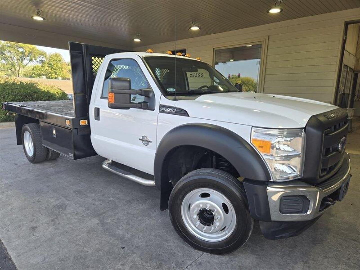 2016 White Ford F-550 DRW (1FDUF5GT5GE) with an 6.7 engine, Automatic transmission, located at 25355 Eames Street, Channahon, IL, 60410, (815) 467-1807, 41.429108, -88.228432 - ** 11 FOOT KNAPHEIDE FLAT BED WITH FUEL TANK. ** Introducing a 2016 Ford F-550, a powerful workhorse with a 6.7 engine that delivers exceptional performance. This vehicle is in excellent overall condition, making it a reliable choice for anyone in need of a dependable truck. The exterior of this F- - Photo#0