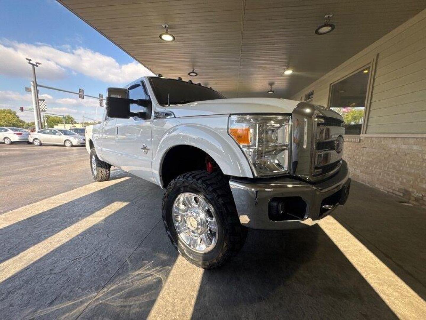 2015 White Platinum Metallic Tri-Coat Ford F-250 Lariat (1FT7W2BT3FE) with an Power Stroke 6.7L Biodiesel Turbo V8 440hp 860ft. engine, Automatic transmission, located at 25355 Eames Street, Channahon, IL, 60410, (815) 467-1807, 41.429108, -88.228432 - Introducing the 2015 Ford F-250 Super Duty Lariat, a robust and reliable truck that is designed to handle any job with ease. This truck is powered by a Power Stroke 6.7L Biodiesel Turbo V8 engine that generates an impressive 440 horsepower and 860ft. of torque, providing you with the power you need - Photo#0