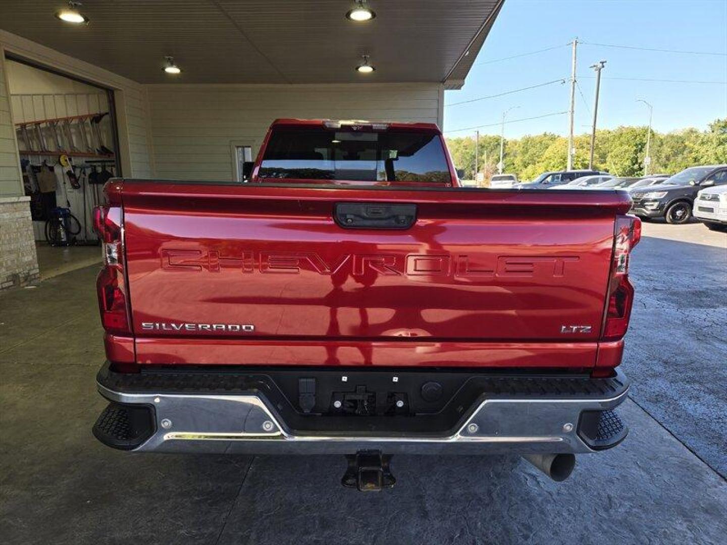 2021 Red Hot Chevrolet Silverado 3500 LTZ (1GC4YUEY8MF) with an Duramax 6.6L Biodiesel Turbo V8 445hp 910ft. lbs. engine, Automatic transmission, located at 25355 Eames Street, Channahon, IL, 60410, (815) 467-1807, 41.429108, -88.228432 - Oh, baby, buckle up and get ready to experience the ultimate trucking experience with the 2021 Chevrolet Silverado 3500 LTZ. This beast is powered by a Duramax 6.6L Biodiesel Turbo V8 engine that delivers a whopping 445hp and 910ft. lbs. of torque - that's more than enough power to conquer any terra - Photo#5