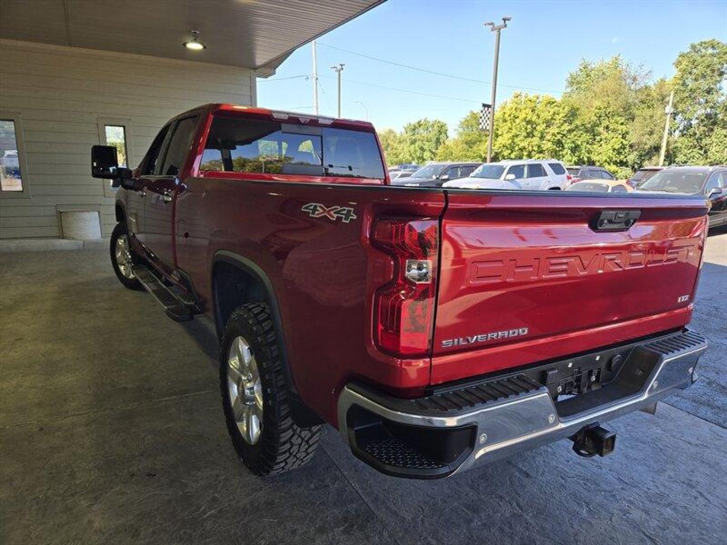 2021 Red Hot Chevrolet Silverado 3500 LTZ (1GC4YUEY8MF) with an Duramax 6.6L Biodiesel Turbo V8 445hp 910ft. lbs. engine, Automatic transmission, located at 25355 Eames Street, Channahon, IL, 60410, (815) 467-1807, 41.429108, -88.228432 - Oh, baby, buckle up and get ready to experience the ultimate trucking experience with the 2021 Chevrolet Silverado 3500 LTZ. This beast is powered by a Duramax 6.6L Biodiesel Turbo V8 engine that delivers a whopping 445hp and 910ft. lbs. of torque - that's more than enough power to conquer any terra - Photo#6