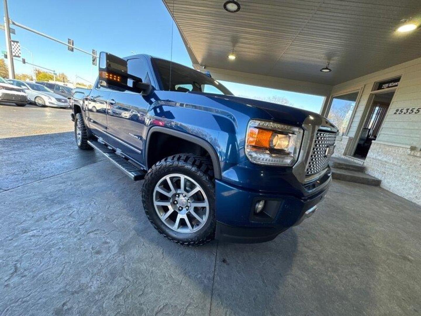 2015 Stone Blue Metallic GMC Sierra 1500 Denali (3GTU2WEJ9FG) with an EcoTec3 6.2L V8 420hp 460ft. lbs. engine, Automatic transmission, located at 25355 Eames Street, Channahon, IL, 60410, (815) 467-1807, 41.429108, -88.228432 - Photo#0