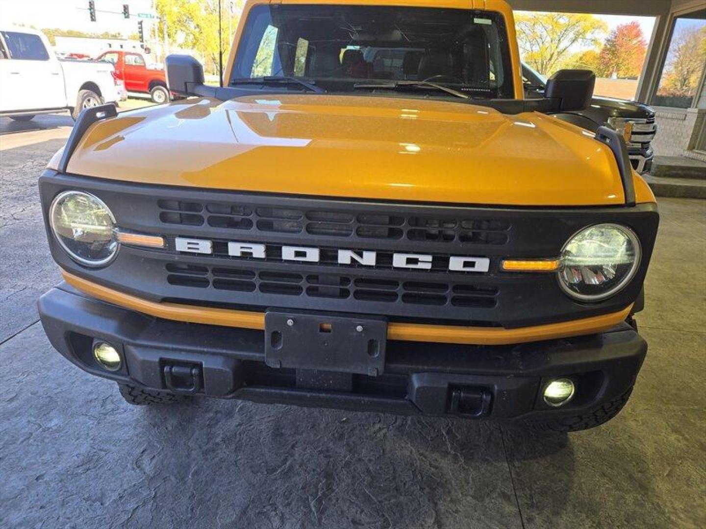 2022 Cyber Orange Metallic Tri-Coat Ford Bronco Black Diamond (1FMDE5AP2NL) with an EcoBoost 2.7L Twin Turbo V6 315hp 410ft. lbs. engine, Automatic transmission, located at 25355 Eames Street, Channahon, IL, 60410, (815) 467-1807, 41.429108, -88.228432 - Looking for a ride that's as badass as it is beautiful? Look no further than the 2022 Ford Bronco Black Diamond. This baby is powered by an EcoBoost 2.7L Twin Turbo V6 engine that packs a punch with 315 horsepower and 410ft. lbs. of torque. But what really sets this bad boy apart? Let's talk about - Photo#7