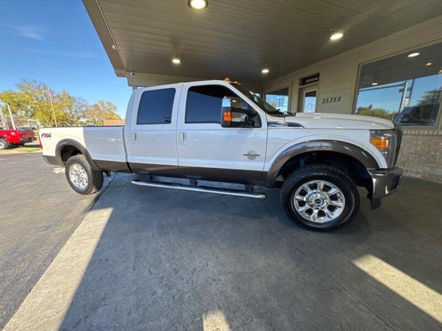 2015 White Platinum Metallic Tri-Coat Ford F-250 Lariat (1FT7W2BT5FE) with an Power Stroke 6.7L Biodiesel Turbo V8 440hp 860ft. engine, Automatic transmission, located at 25355 Eames Street, Channahon, IL, 60410, (815) 467-1807, 41.429108, -88.228432 - Introducing the mighty 2015 Ford F-250 Super Duty Lariat - an absolute beast of a truck that is sure to turn heads wherever you go! This beauty is powered by a robust Power Stroke 6.7L Biodiesel Turbo V8 engine, delivering an impressive 440hp and 860ft. of torque. With this powerful engine, you can - Photo#1