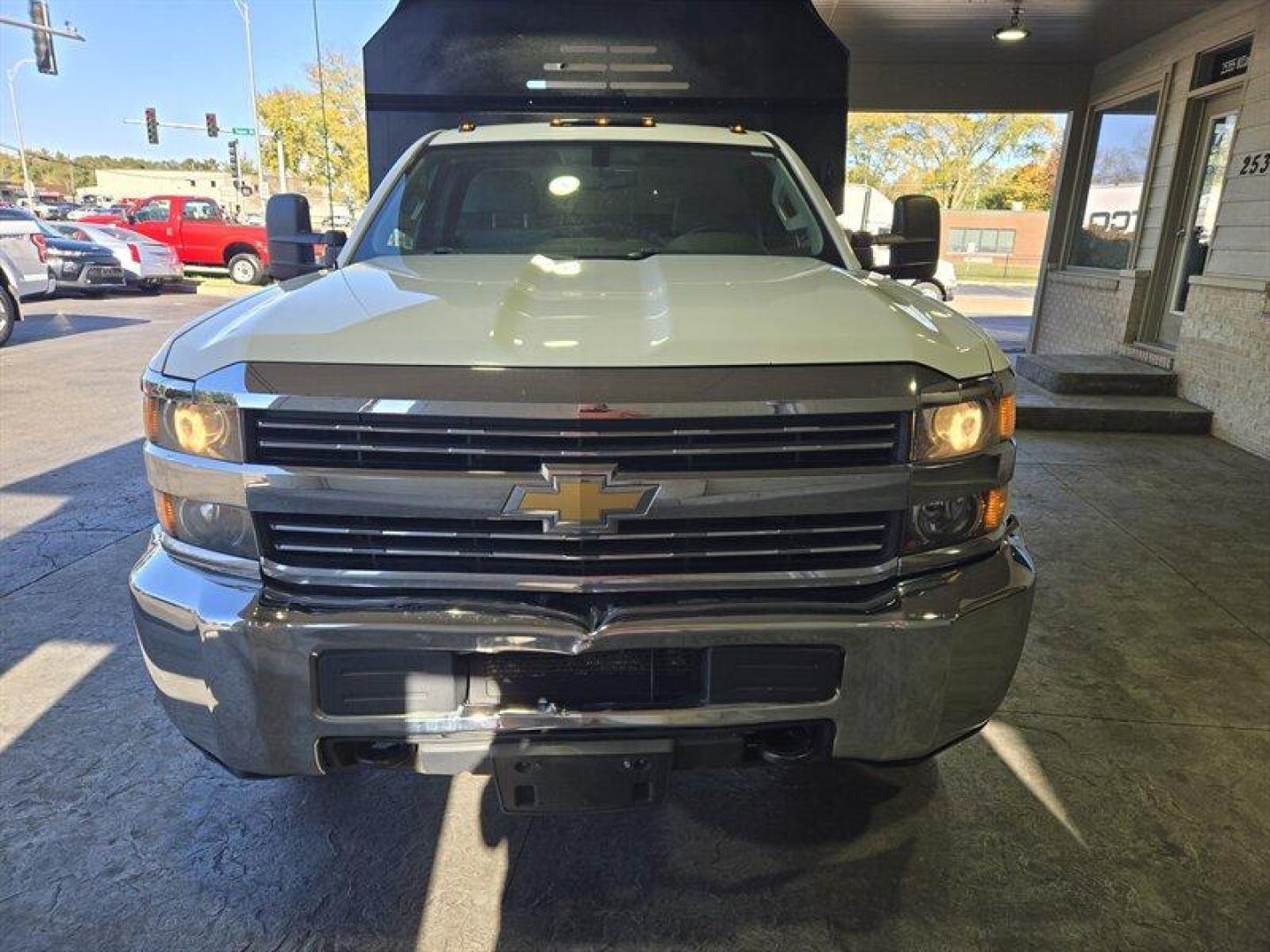 2015 White Chevrolet Silverado 3500 Work Truck (1GB3CYCGXFF) with an 6.0L V8 322hp 380ft. lbs. engine, located at 25355 Eames Street, Channahon, IL, 60410, (815) 467-1807, 41.429108, -88.228432 - ** MONROE 11 FOOT DUMP BODY. ** Introducing a 2015 Chevrolet Silverado 3500 Work Truck with a powerful 6.0L V8 engine that delivers 322 horsepower and 380 ft. lbs. of torque. This vehicle is equipped with factory default features that provide a comfortable and practical driving experience. The exte - Photo#10