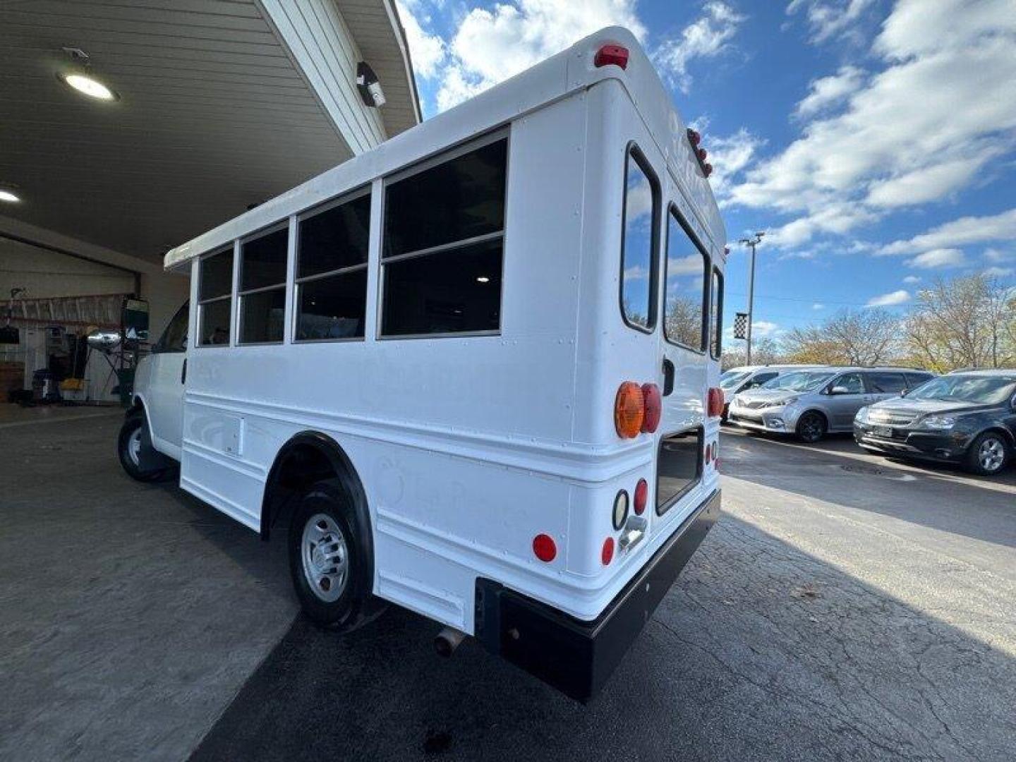 2008 White Chevrolet Express Work Van Cutaway (1GBHG31C981) with an 4.8 engine, Automatic transmission, located at 25355 Eames Street, Channahon, IL, 60410, (815) 467-1807, 41.429108, -88.228432 - 15 PASSENGER INCLUDING DRIVER BUS! 3 ROWS WITH CAR SEATS ANCHORS. 2 BELTS PER REAR SEATS. REAR HEAT. JUST SERVICED! - Photo#4