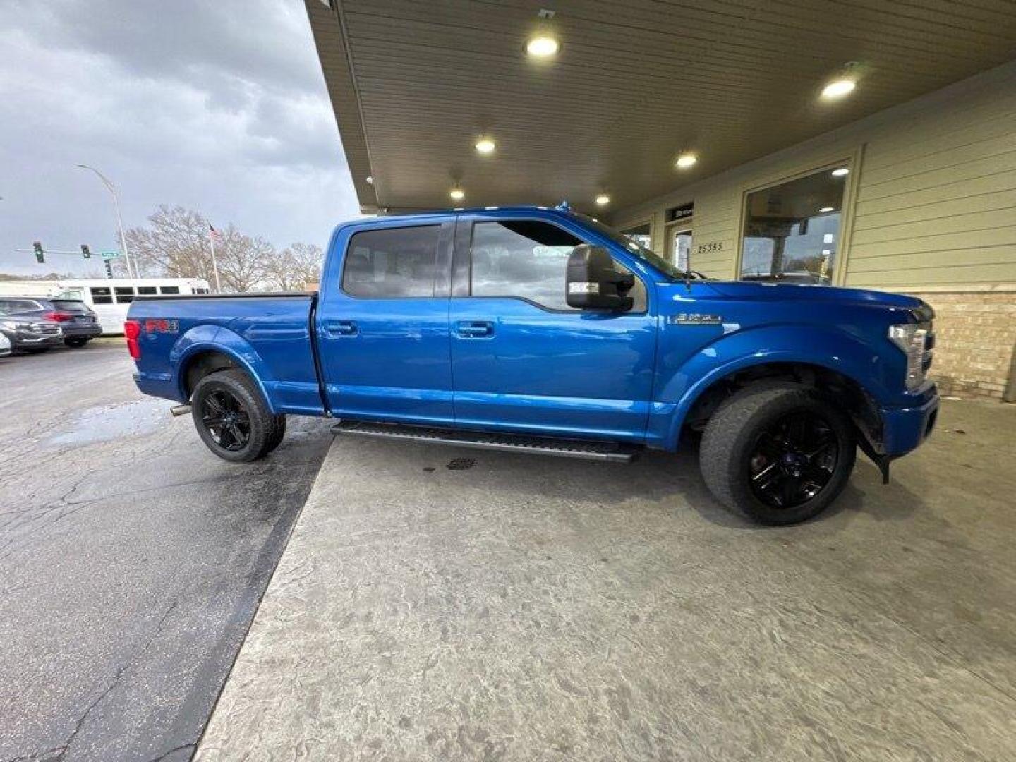 2018 Blue Jeans Ford F-150 Lariat (1FTFW1EG3JF) with an EcoBoost 3.5L Twin Turbo V6 375hp 470ft. lbs. engine, Automatic transmission, located at 25355 Eames Street, Channahon, IL, 60410, (815) 467-1807, 41.429108, -88.228432 - Introducing the 2018 Ford F-150 Lariat, a powerful and versatile truck that's built to handle any challenge. Under the hood, this vehicle is equipped with an EcoBoost 3.5L Twin Turbo V6 engine that delivers an impressive 375 horsepower and 470 ft. lbs. of torque, providing excellent acceleration and - Photo#1