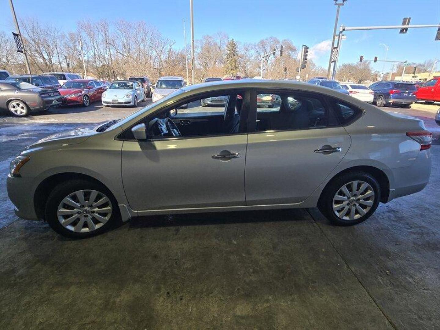 2014 Brilliant Silver Nissan Sentra S (3N1AB7AP3EL) with an 1.8L I4 130hp 128ft. lbs. engine, Automatic transmission, located at 25355 Eames Street, Channahon, IL, 60410, (815) 467-1807, 41.429108, -88.228432 - Introducing the 2014 Nissan Sentra S, the perfect combination of style, comfort, and efficiency! This car is powered by a reliable 1.8L I4 engine that delivers 130 horsepower and 128 ft. lbs. of torque. You'll be pleasantly surprised by the fuel economy of this car, which gets an impressive 30 MPG i - Photo#5