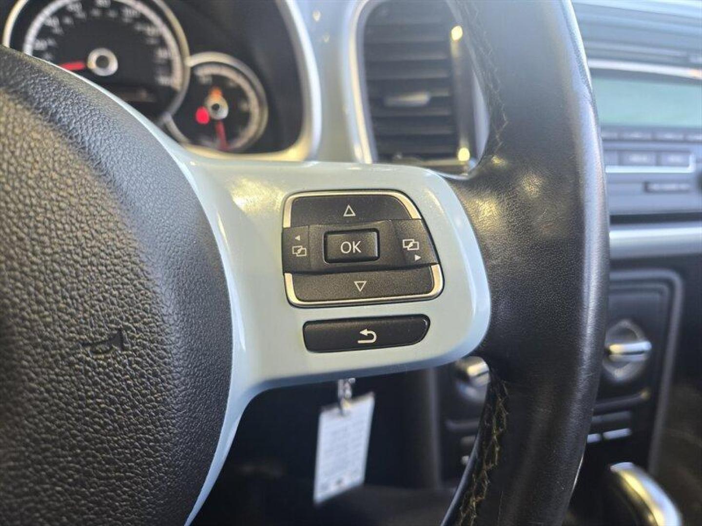 2015 Denim Blue Volkswagen Beetle Convertible 1.8T (3VW517AT5FM) with an 1.8L Turbo I4 170hp 184ft. lbs. PZEV engine, TipTronic transmission, located at 25355 Eames Street, Channahon, IL, 60410, (815) 467-1807, 41.429108, -88.228432 - Looking for a thrilling ride that combines style, performance, and efficiency? Look no further than the 2015 Volkswagen Beetle Convertible 1.8T PZEV! This powerhouse is equipped with a 1.8L Turbo I4 engine that delivers a jaw-dropping 170 horsepower and 184 foot-pounds of torque, giving you the powe - Photo#19