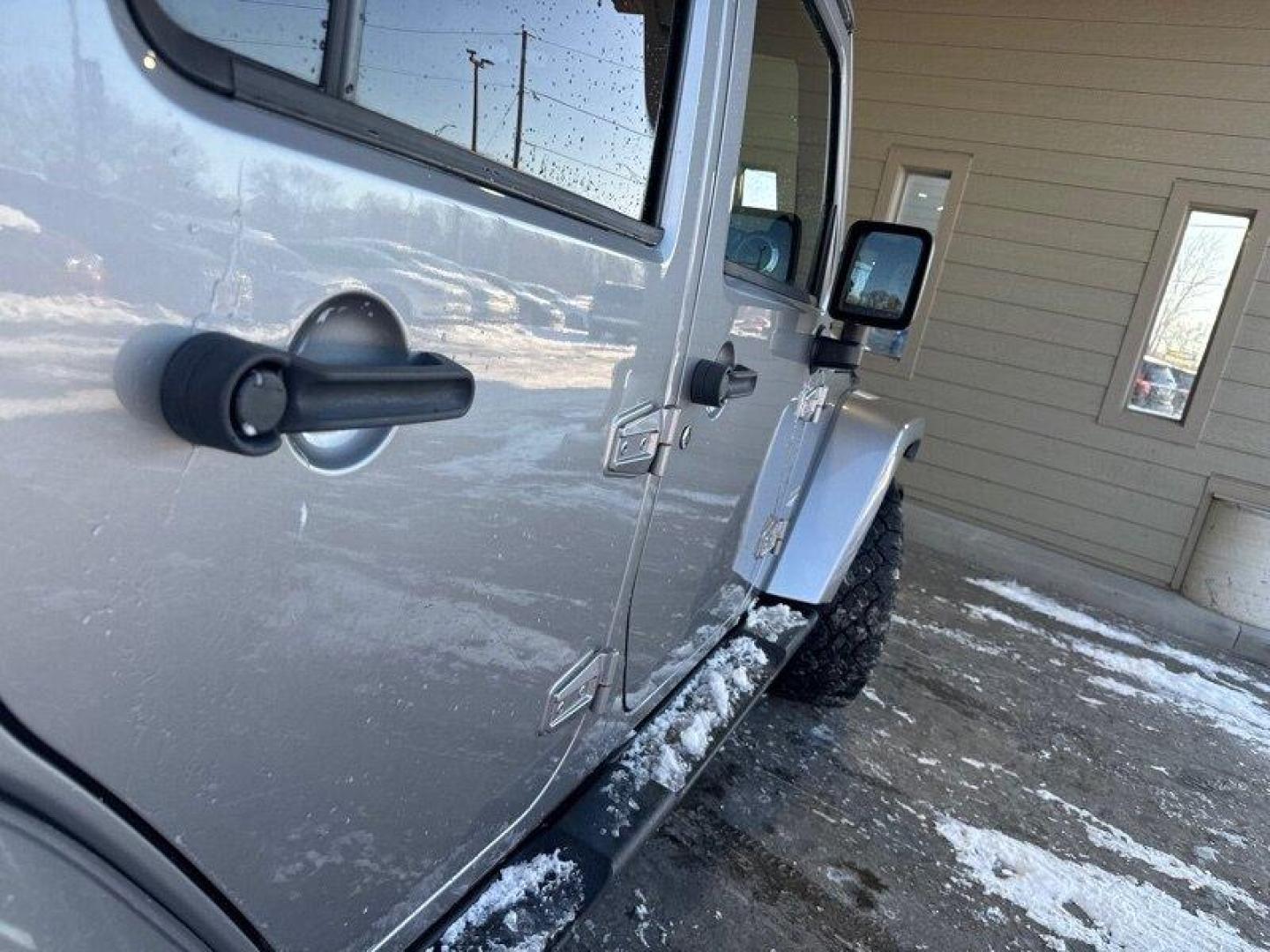 2014 Billet Silver Metallic Clear Coat Jeep Wrangler Unlimited Sahara (1C4BJWEG2EL) with an 3.6L V6 285hp 260ft. lbs. engine, located at 25355 Eames Street, Channahon, IL, 60410, (815) 467-1807, 41.429108, -88.228432 - Introducing the 2014 Jeep Wrangler Unlimited Sahara! This rugged and powerful SUV is ready for any adventure you can throw at it. Powered by a 3.6L V6 engine that produces 285 horsepower and 260 foot-pounds of torque, this Wrangler is built to handle any challenge. The exterior of this Wrangler is - Photo#9