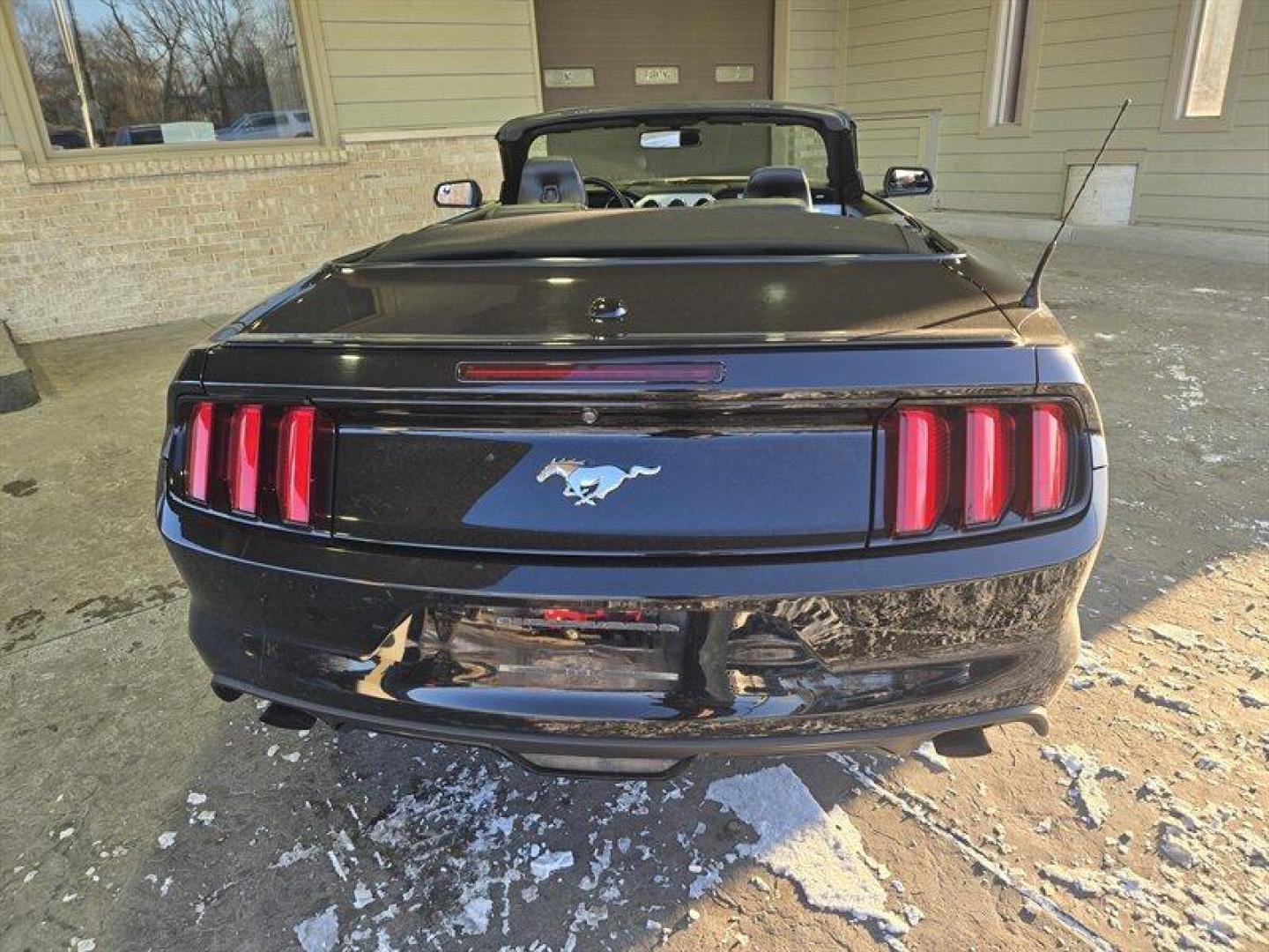 2015 Black Ford Mustang EcoBoost Premium (1FATP8UH1F5) with an EcoBoost 2.3L Turbo I4 310hp 320ft. lbs. engine, Automatic transmission, located at 25355 Eames Street, Channahon, IL, 60410, (815) 467-1807, 41.429108, -88.228432 - Introducing a stunning 2015 Ford Mustang EcoBoost Premium, featuring a powerful EcoBoost 2.3L Turbo I4 310hp 320ft. lbs. engine. This vehicle is a perfect blend of performance and style. The exterior of this Mustang is coated in a classic Black color, while the interior is clad in Raven Black, givin - Photo#5