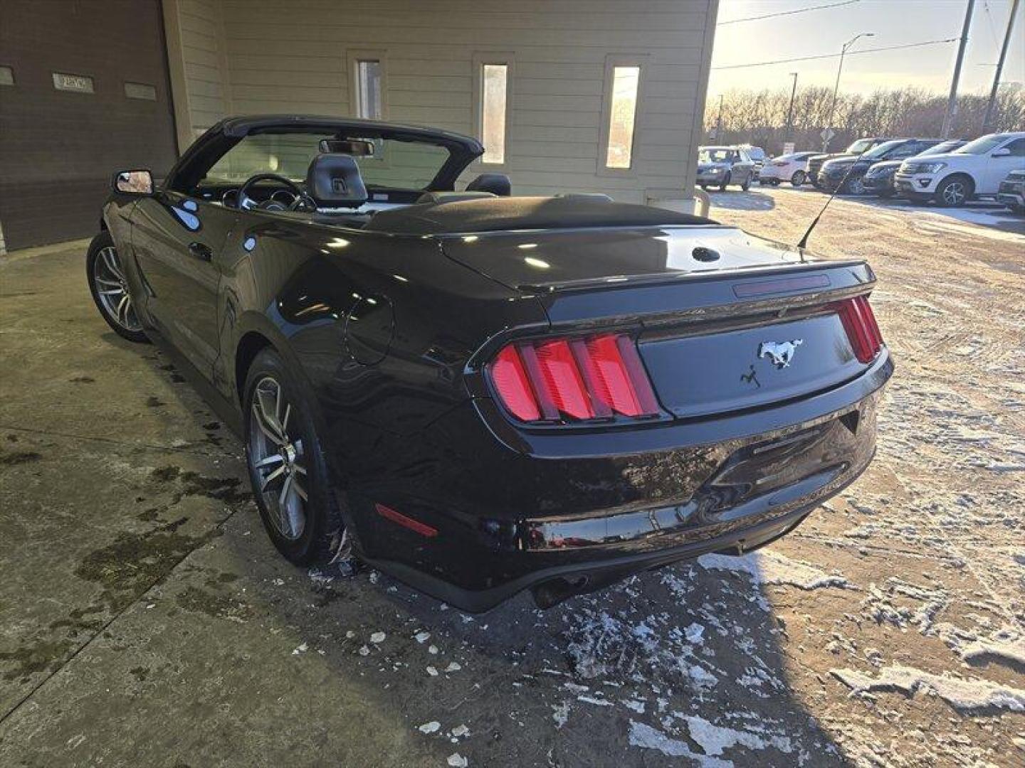 2015 Black Ford Mustang EcoBoost Premium (1FATP8UH1F5) with an EcoBoost 2.3L Turbo I4 310hp 320ft. lbs. engine, Automatic transmission, located at 25355 Eames Street, Channahon, IL, 60410, (815) 467-1807, 41.429108, -88.228432 - Introducing a stunning 2015 Ford Mustang EcoBoost Premium, featuring a powerful EcoBoost 2.3L Turbo I4 310hp 320ft. lbs. engine. This vehicle is a perfect blend of performance and style. The exterior of this Mustang is coated in a classic Black color, while the interior is clad in Raven Black, givin - Photo#6