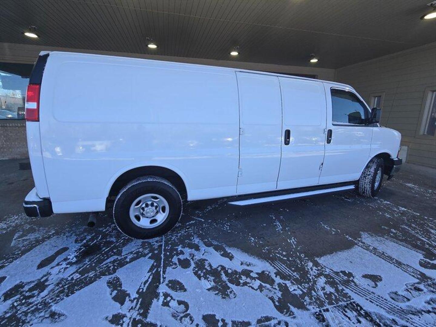 2021 Summit White Chevrolet Express Work Van Cargo (1GCWGBF7XM1) with an 6.6L V8 401hp 464ft. lbs. engine, Automatic transmission, located at 25355 Eames Street, Channahon, IL, 60410, (815) 467-1807, 41.429108, -88.228432 - Introducing the 2021 Chevrolet Express 2500, a versatile full-sized cargo van perfect for any commercial or personal use. This vehicle is powered by a robust 6.6L V8 engine, producing 401 horsepower and 464 foot-pounds of torque, providing ample power to tackle any job. The factory default feature - Photo#3