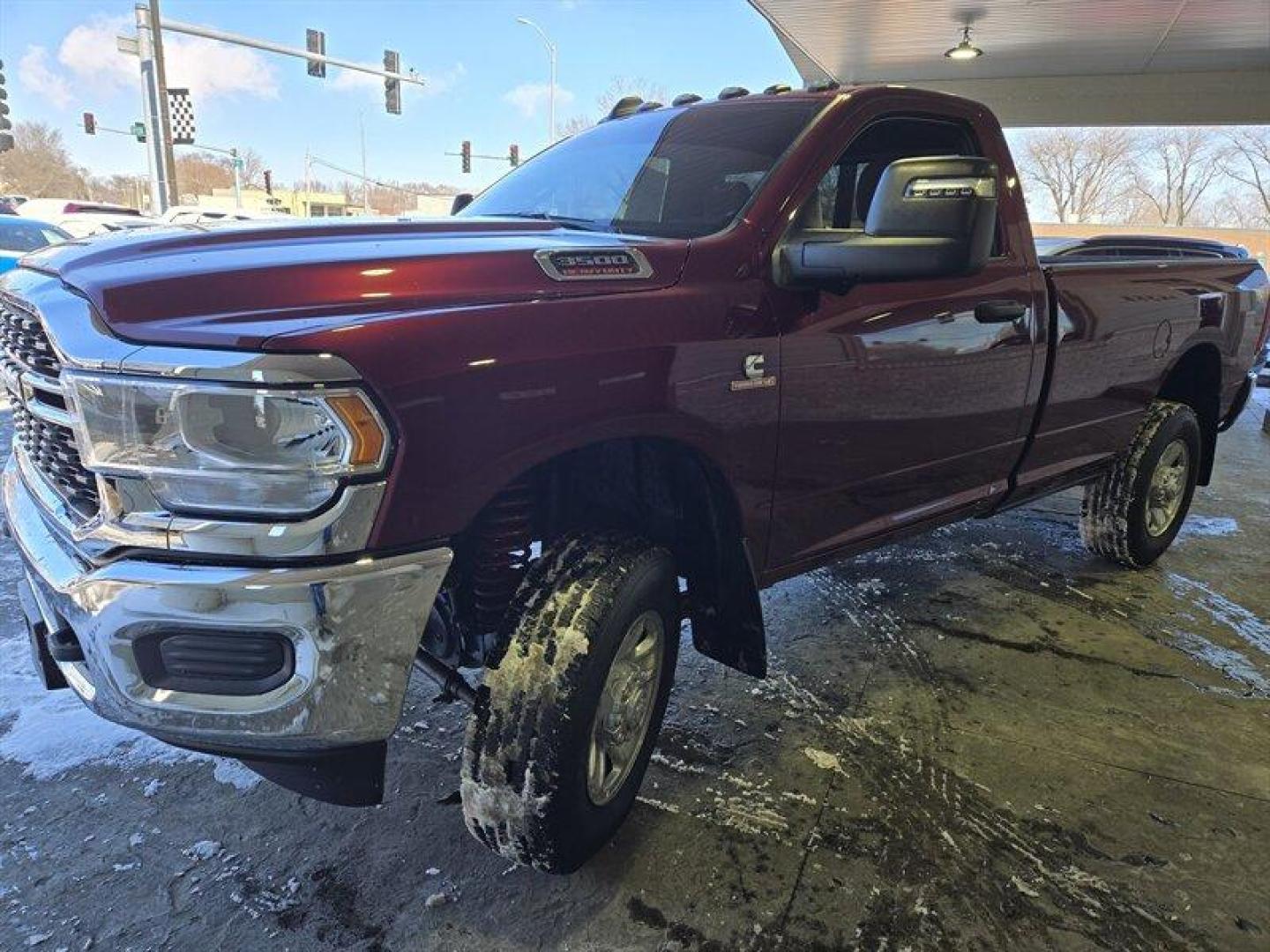 2023 Delmonico Red Pearl Coat RAM 3500 Tradesman (3C63R3AL6PG) with an Cummins 6.7L Diesel Turbo I6 370hp 850ft. lbs. engine, 6Speed Shiftable Au transmission, located at 25355 Eames Street, Channahon, IL, 60410, (815) 467-1807, 41.429108, -88.228432 - ** HARD TO FIND REG CAB 4X4 DIESEL, TONS OF AFTERMARKET UPGRADES. ** Presenting the 2023 RAM 3500 Tradesman in striking Delmonico Red Pearl Coat exterior paint and a refined Black interior. This robust truck is equipped with a formidable Cummins 6.7L Diesel Turbo I6 engine, delivering 370hp and an i - Photo#11